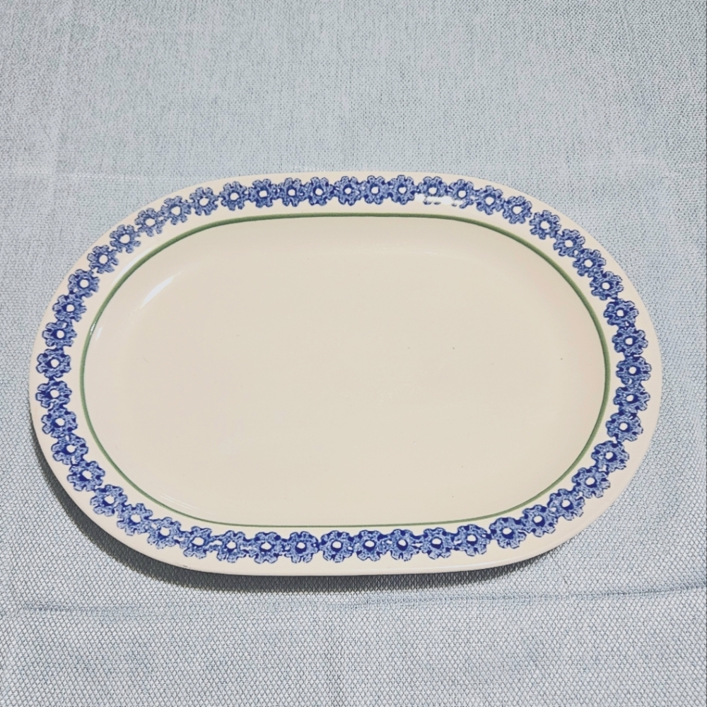 Pfaltzgraff Vintage 14 inch Oval Serving Platter Stoneware‎ Dinner USA Sunnydale